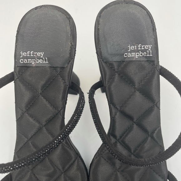 Jeffrey Campbell Movie Slide Black Crystal Sandal - Picture 10 of 10